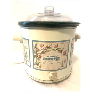 Vintage Rival Crock Pot 3.5 qt Model 3150 Slow Cooker Server